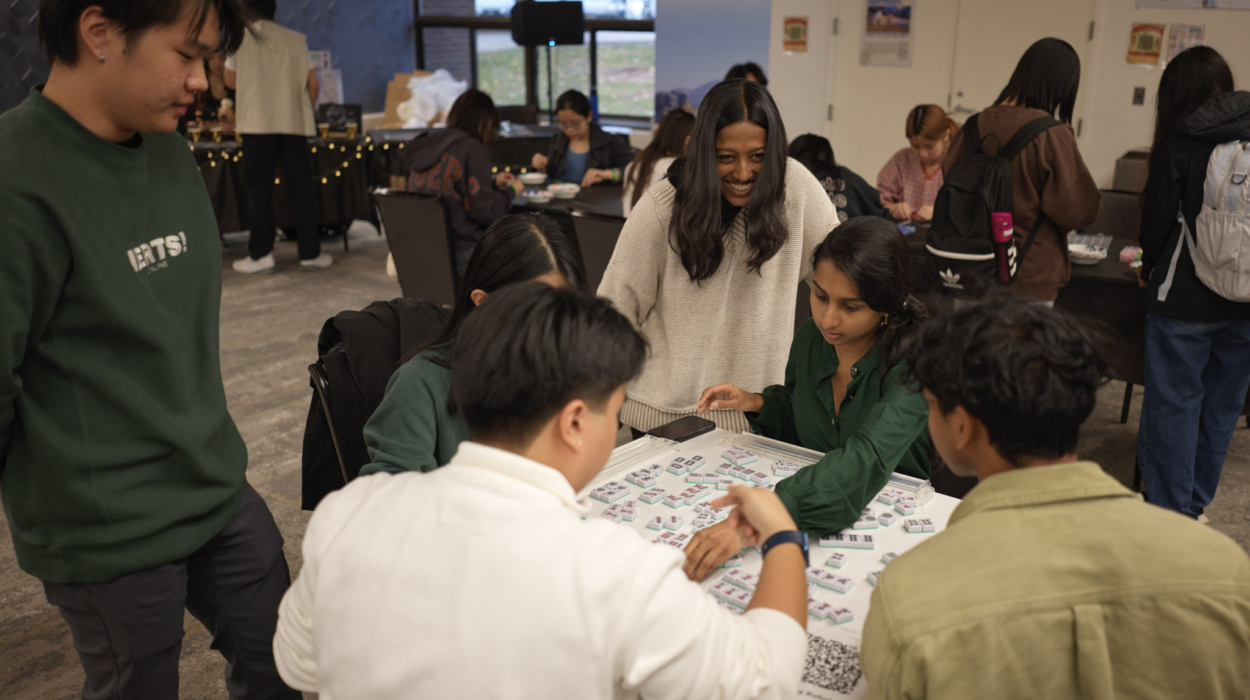 Attendees playing Mah Jong – 2025 Temple St