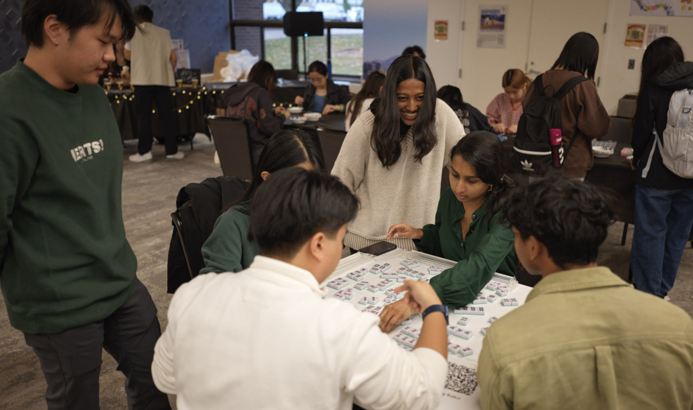 Attendees playing Mah Jong – 2025 Temple St