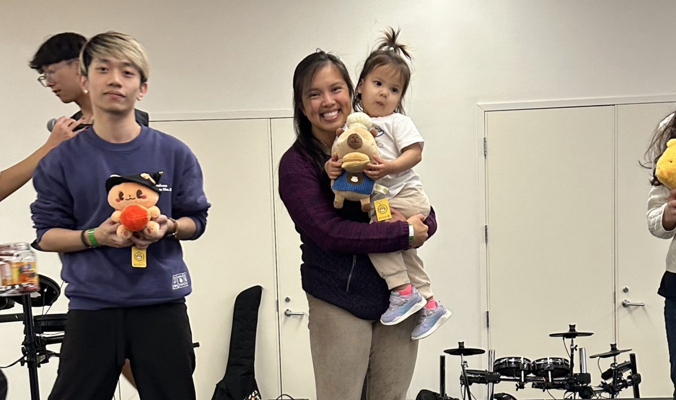 Crystal & Mackenzie with her Winning Raffle Prize cropped