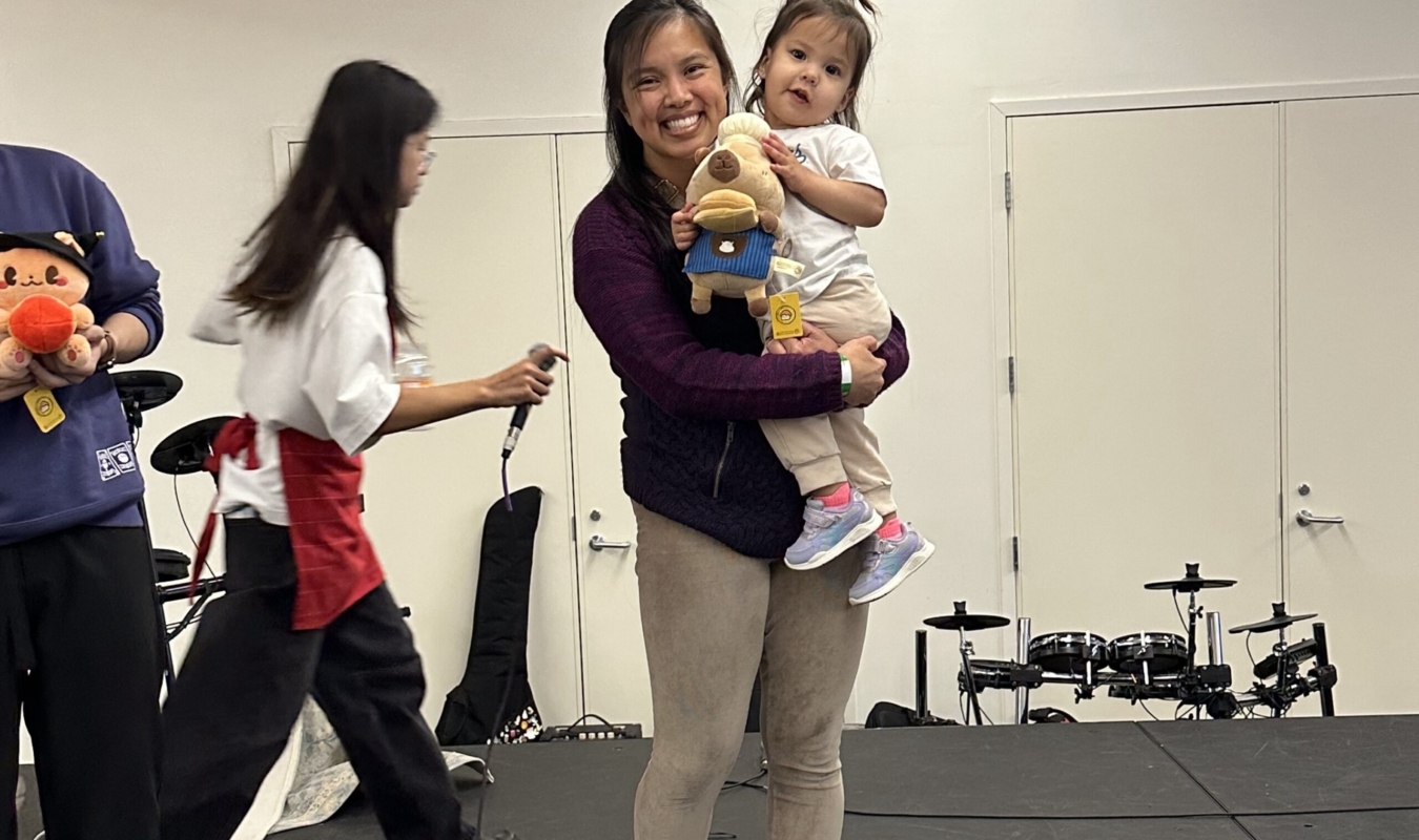 Crystal & Mackenzie with her Winning Raffle Prize cropped