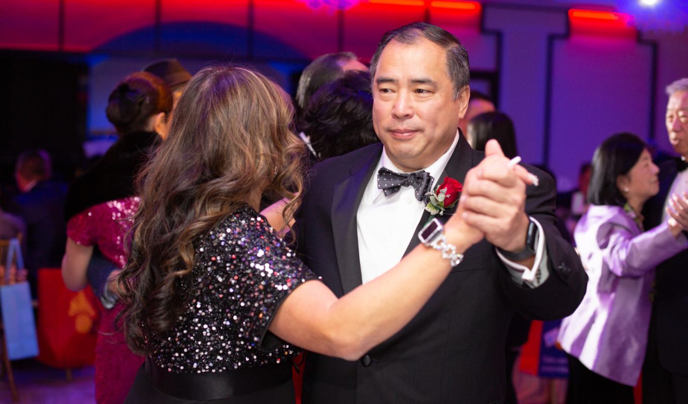 Henry dancing with (back of) Laura 2024 HB